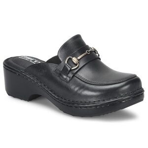 Born NEW Women’s Tally Slip-in Leather Mule, Black Size EU 38-39 US 8